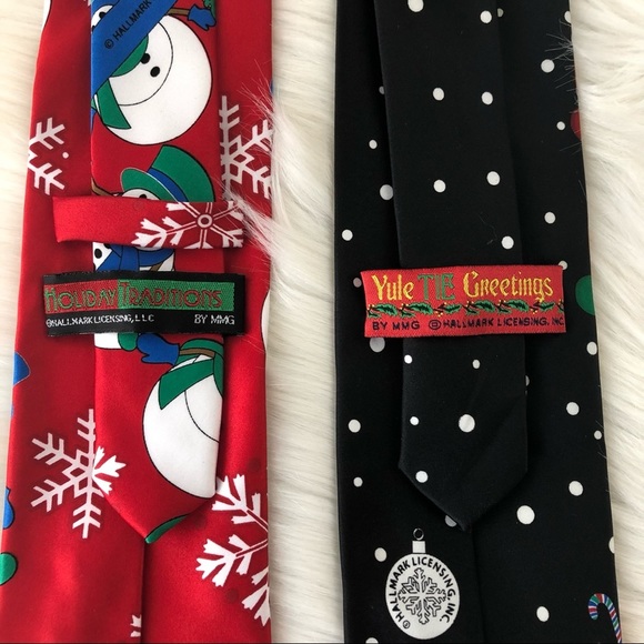 Hallmark Christmas Neck Ties Snowman Themed Festive Holiday Workwear - Picture 6 of 9